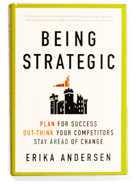 Erika Andersen Being Strategic cover book photo by Franke James