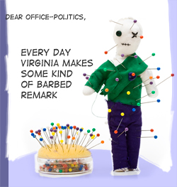 Text and color illustration by Franke James, MFA.; pin cushion and doll ©istockphoto.com/rubenhi  